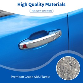 PDKLIN for Silverado Door Handle Cover Trim for Chevy Silverado GMC Sierra 2019 up for Colorado 2023 up Chrome Exterior Accessories 4pcs