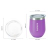 BJPKPK 2 pcs 12oz Insulated Wine Tumblers, 12oz Double Wall