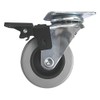Fort Fasteners Single Wheel Castor Wheel, Plate Fix 50mm with