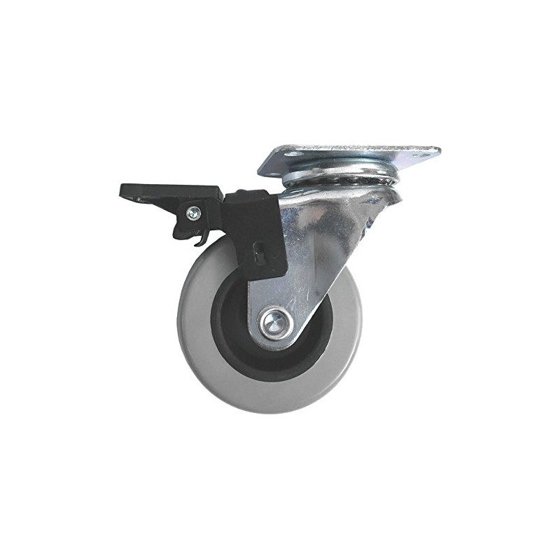 Fort Fasteners Single Wheel Castor Wheel, Plate Fix 50mm with