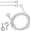 Parlex 2m White Net Curtain Wire Cord For Straight &