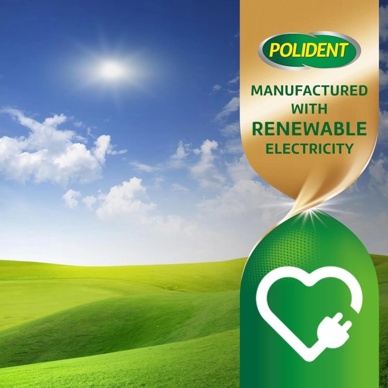 Polident Overnight Whitening Antibacterial Dental Appliance Cleanser Tablets, 60