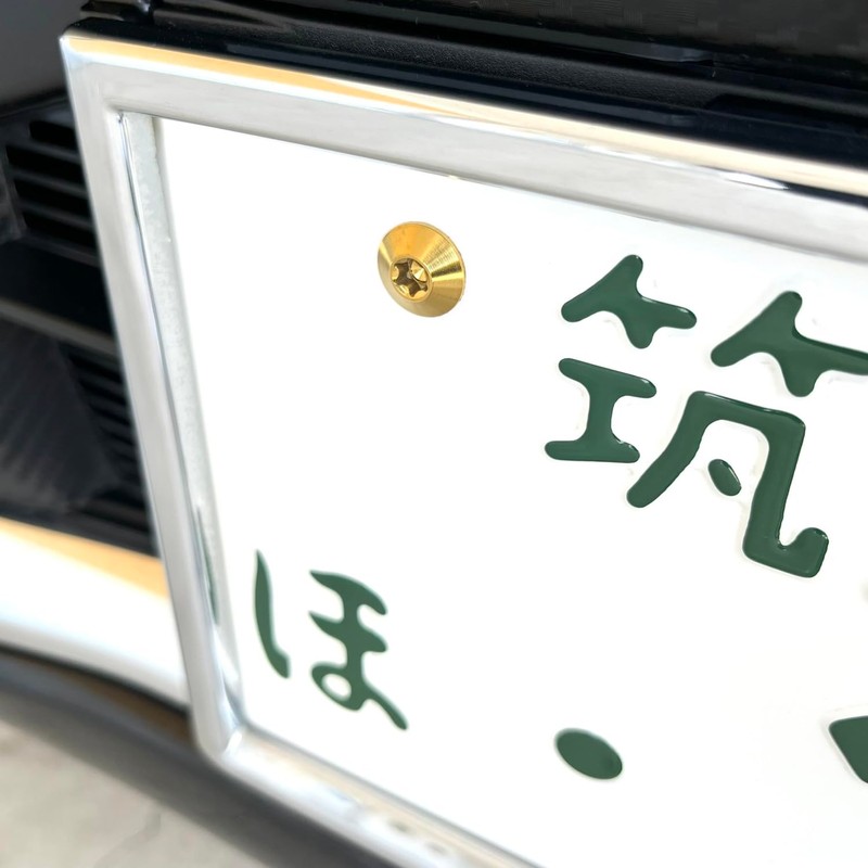 RENPA Titanium Alloy License Plate Specific Bolt Smart Design Vehicle