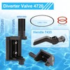 BESIMLI 2-Port/3-Port Pool Valve Rebuild Kit Compatible with Jandy 2-way/3-way