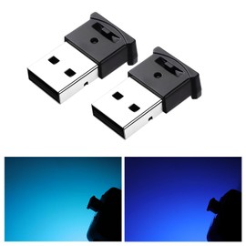 GIMUYA USB Light, LED, Car Use, Type-A, 8 Colors, Memory Function, Auto Lighting, Dimmable, Ambient Light, Ambient Light, Ambient Light, RGB USB Power, Illumination, Mini Light, Small, Lightweight, Car Accessories, Easy Installation, Pack of 2