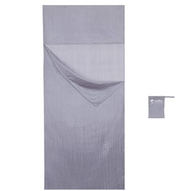 Vagabag- Luxury Silk Sleeping Bag Liner - 100% Natural Silk Travel Sheet - Anti Mosquito, Anti Bugs - Compact and Ultra lightweight (Harbor grey, XL 1 Pers. 33x87 in)
