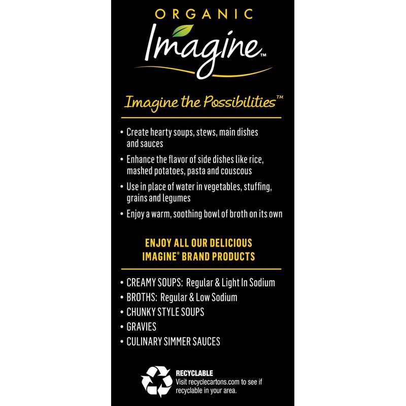 Imagine Foods, Organic Vegetable Broth, 32 Fl Oz