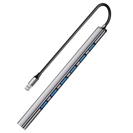 USB 3.0 hub, SNLLMZI Aluminium USB 3.0 7 Port Hub Expander,Ultra Slim Portable Data Hub for MacBook, Laptop, PC, Mac Pro, Mac Mini, iMac, Surface Pro and More