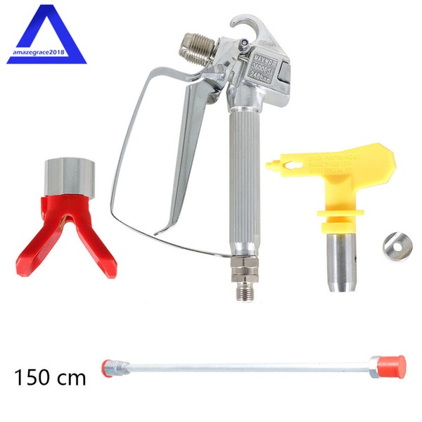 marddpair Airless Paint Spray Gun 3600PSI+150cm Universal Airless Paint Extension