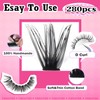 FANXITON DIY Lash Extension Kit 40D+50D D Curl Individual Lashes