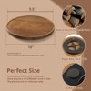 10 Inch Acacia Wood Lazy Susan Turntable Organizer for Cabinet