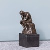 Toperkin Classical Rodin Statue Thinker Bronze Sculpture Home Decor Art