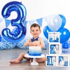 Navy Blue 40 Inch Numbers Balloons 3, Large Self Inflating