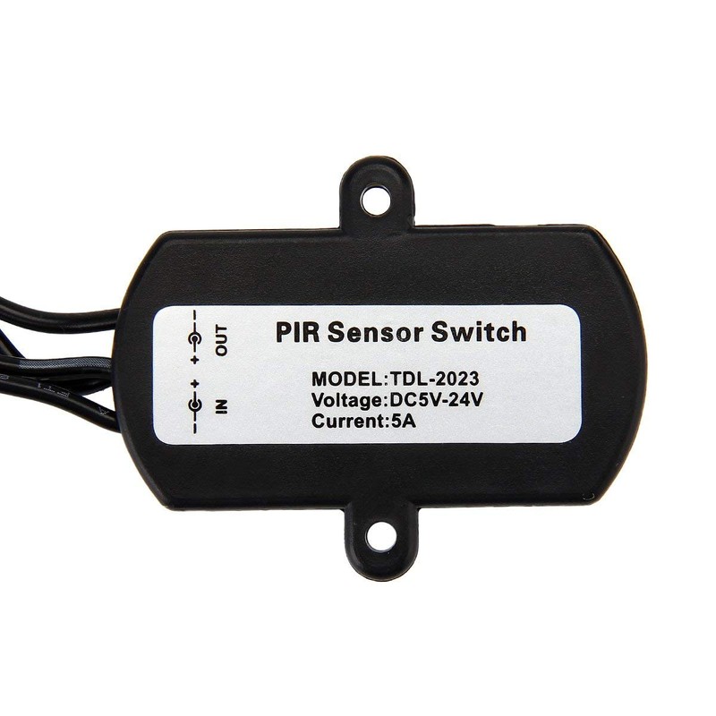 SUPERNIGHT DC 5V-24V 5A PIR Motion Activated Sensor Switch with