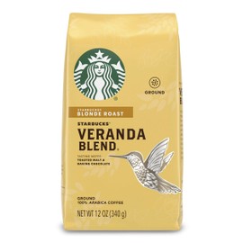 Starbucks Blonde Roast Ground Coffee — Veranda Blend — 100% Arabica — 1 bag (12 oz.)