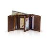 Stealth Mode Leather Trifold RFID Wallet For Men With Flip