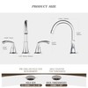 Phiestina 8 Inch Widespread Chrome Bathroom Sink Faucet, 2 Handle