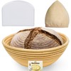 9 Inch Bread Banneton Proofing Basket - Baking Bowl Dough