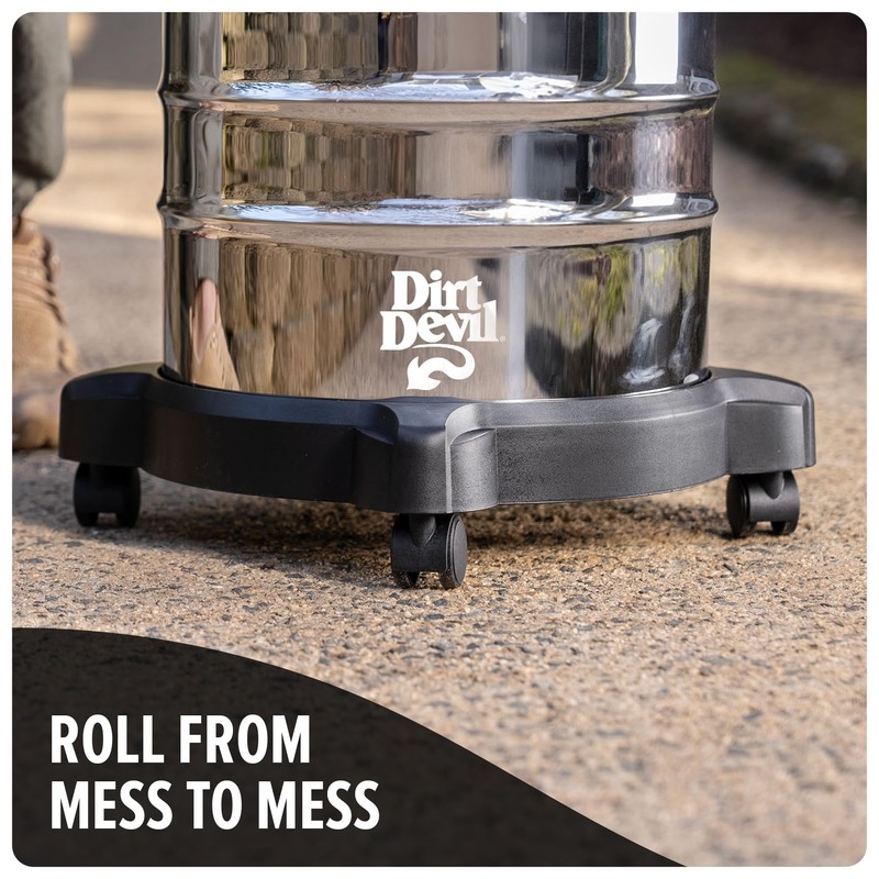 Dirt Devil 6 Gallon Corded Wet Dry Shop Vacuum, Portable,