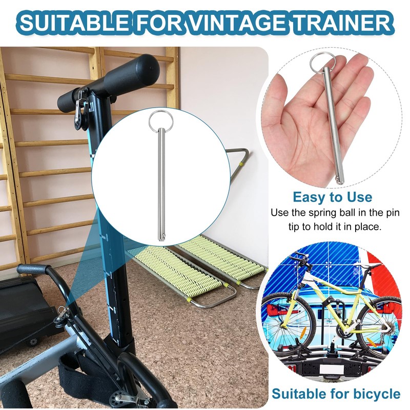 MECCANIXITY Quick Release Pins, Dia 5/16"(8mm) Usable Length 4.17"(106mm) Total