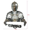 Toilet Paper Holder Tissue Storage Roll Medieval Statue Knight to