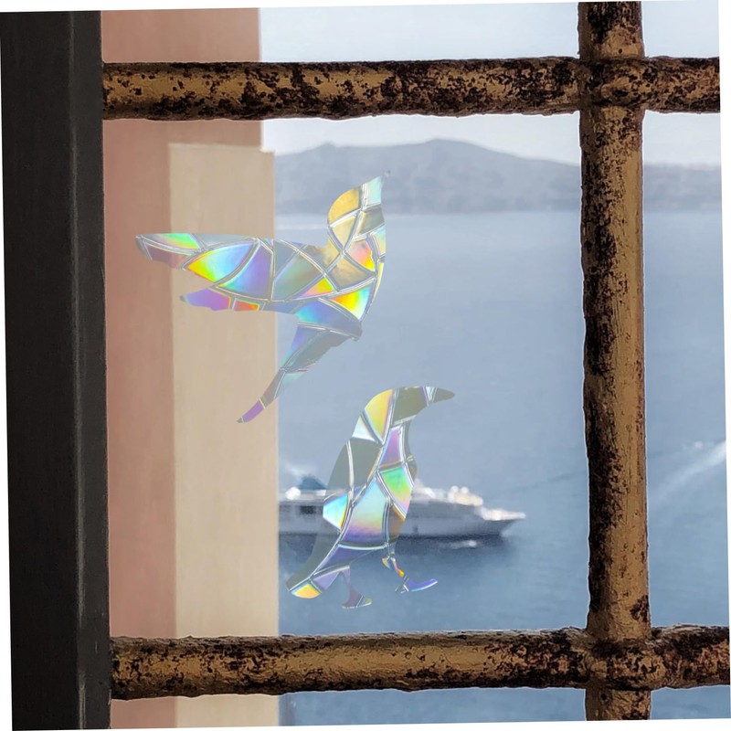 GRIRIW Anti-Collision Window Sticker Static Glass Clings PVC Window Clings