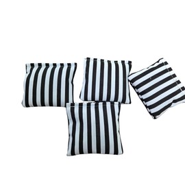 5" Striped Resin filled cornhole bags set of 4