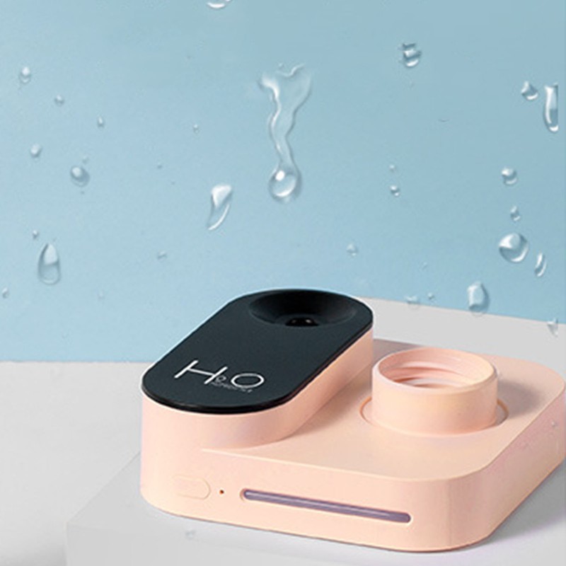 Mini Camera Shape Humidifier USB Desktop Portable Large Spray Cordless