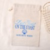 Bridal Drawstring Gift Bag for Beach Bachelorette Wedding Party Goody