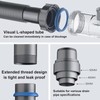 QruiLanTu Single Sink Kitchen Sink Drain Kit Space Saving Flexible