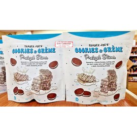 Trader Joe’s Cookies & Crème Pretzel Slims 6oz 170g (2 Bags)