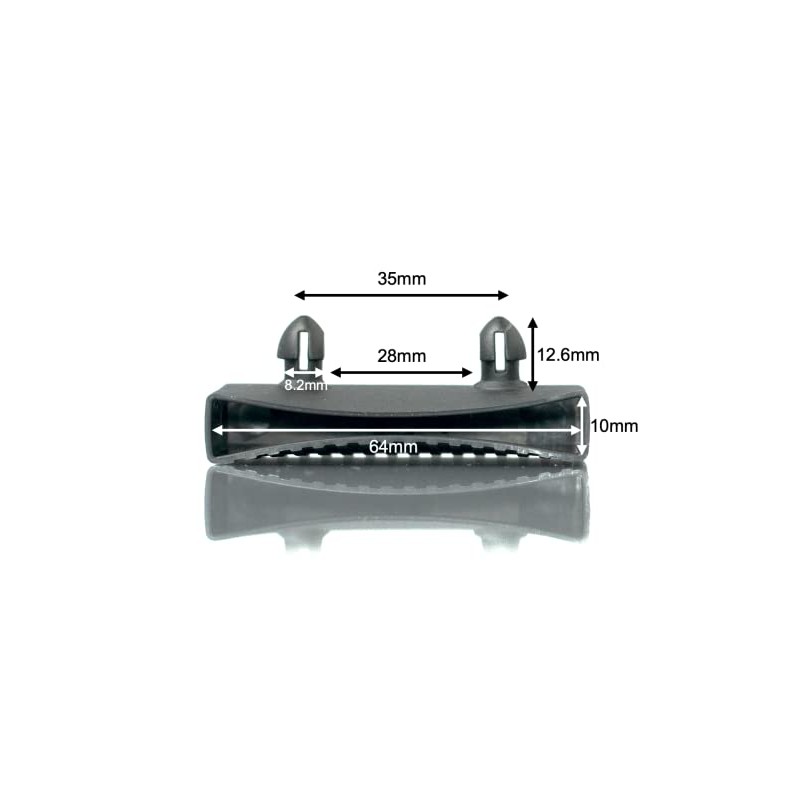 Husseinbolt New replacement 60-64mm side rail bed slat holders/caps (Model