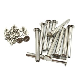 UGPLM 10 Binding Screws Posts Assortment Set for Scrapbook Photo Albums Binding and Leather Saddles Purses Belt Repair, 10x55mm