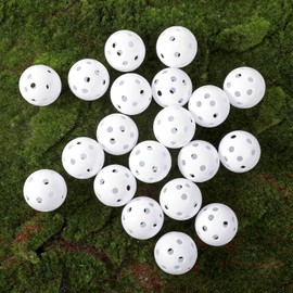 Pafeooui 150pcs Practice Golf Balls – 42mm White Plastic Training Balls for Indoor/Outdoor Swing Practice, Driving Range & Backyard Use