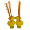 Markwort 4 Pack High Vis Yellow Base Plug with Orange