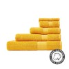 HOMESCAPES Ochre Yellow Turkish Cotton Bath Towel Super Soft Thick