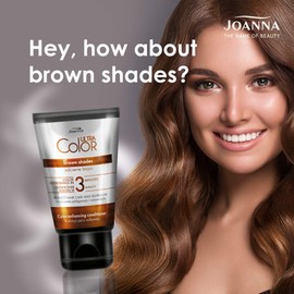 Joanna Ultra Colour - Colour Protection Conditioner for Brown Tones Natural and Dyed Hair - Moisturising - Ammonia Free - Colour Refreshes and Intensifies in 3 Minutes - 100 ml