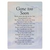 Widdle Celebrations Gone to soon Waterproof Graveside Memorial Card –