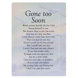 Widdle Celebrations Gone to soon Waterproof Graveside Memorial Card – TY208