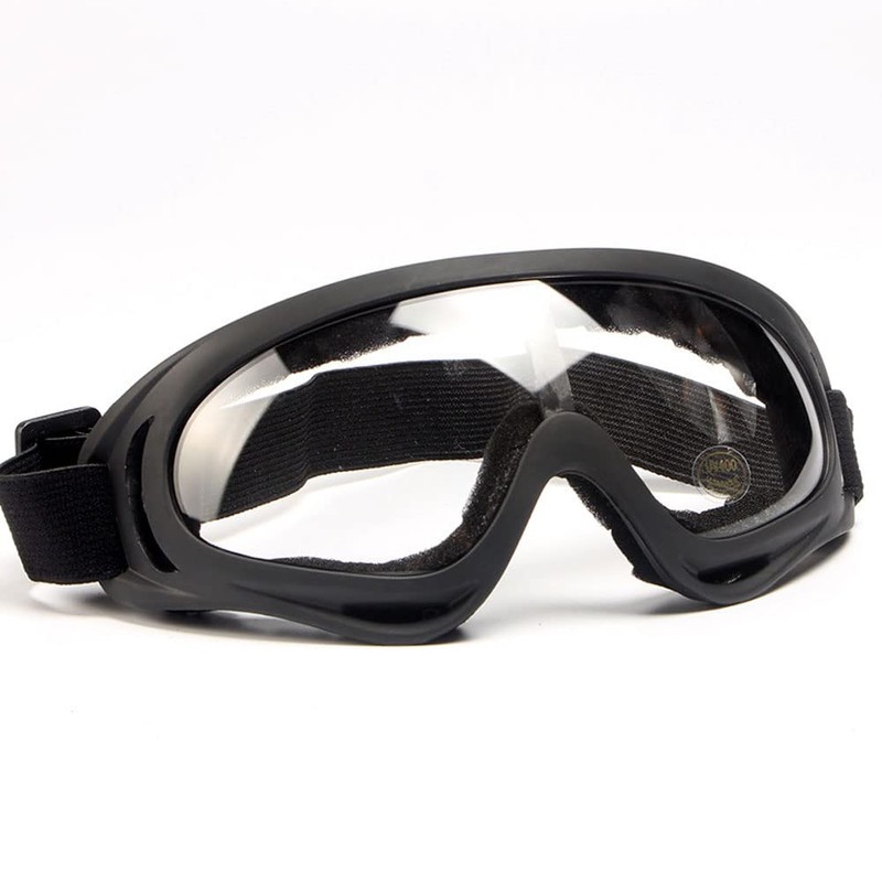 Wraparound Safety Goggles Impact Resistant Sealed Protective Work Glasses Over