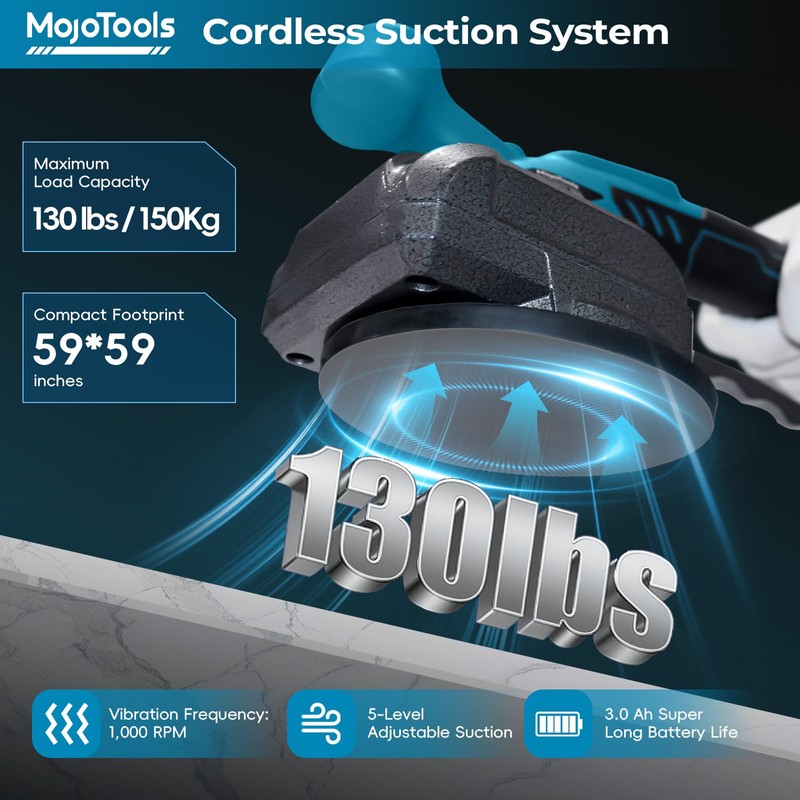 MoJoTools Cordless 2-in-1 Tile Vibration & Leveling Machine – 18,000