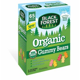Black Forest Organic Gummy Bears, 65 pk. ( 2 pack ) ( 130 total pouches )