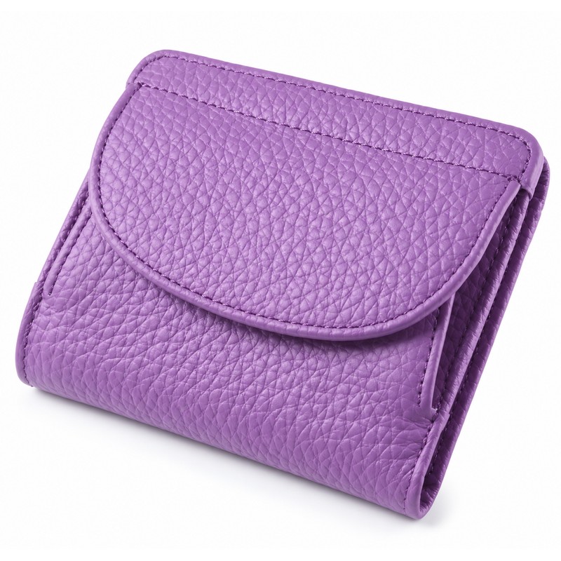 Women's Genuine Cowhide Leather Mini Wallet with RFID Protection –