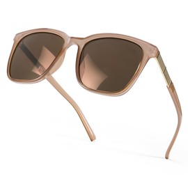 SIPHEW Womens Mirrored Sunglasses Polarized - Fashion Oversized Eyewear with UV400 Protection for Outdoor