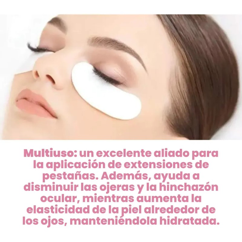 Parches Con Gel Colágeno Para Extensiones De Pestañas 100 Pares