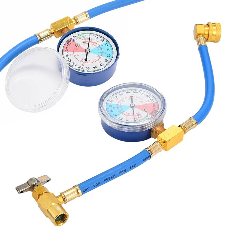 R134A Air Conditioner Gas Charging Hose with Meter, Gas Charge,