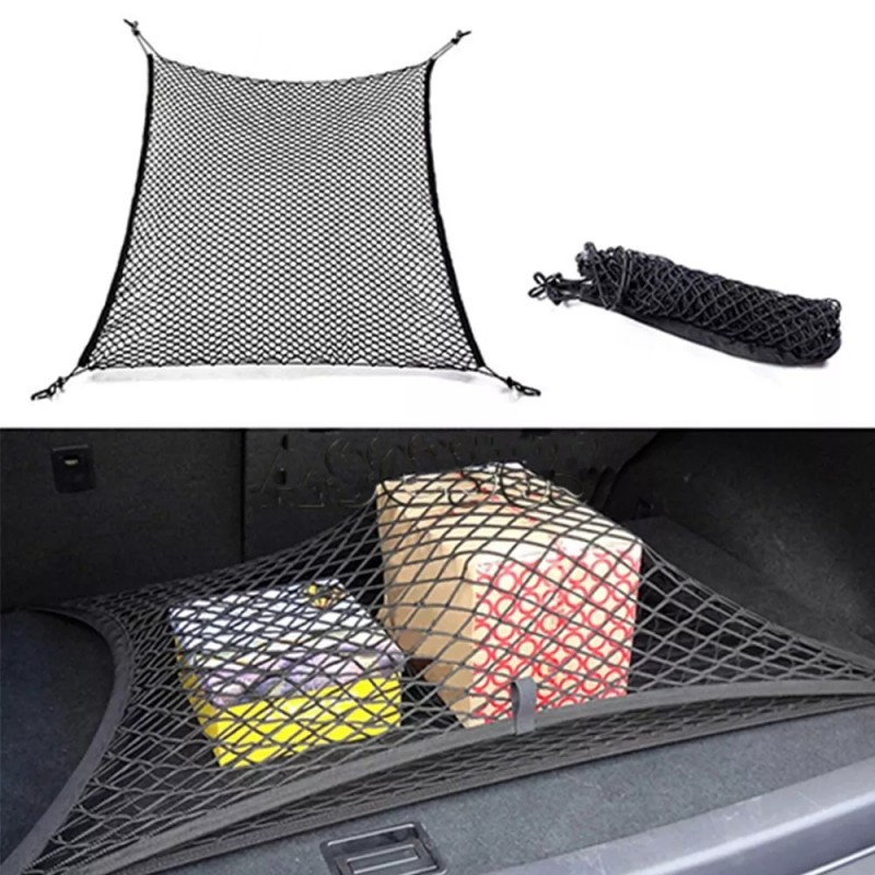 CHONGYTTUO 70cm x 70cm Car Trunk Rear Cargo Net Storage