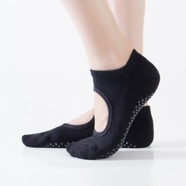Professional Backless Yoga Socks for Pilates & Dance Fitness - Combed Cotton, Anti-slip, Odor-Resistant (Women's 236) Nude 20ea