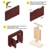 2 Pcs 360° Door Pivot Hinge,Stainless Steel Rotation Hidden Door
