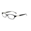 Bebe Flirty BB 5049 001 Jet Crystal Optical Frame, Black